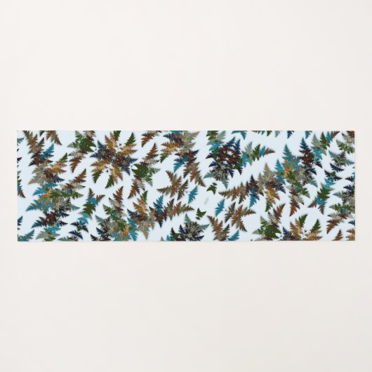 Fanciful Fractal Arctic Camouflage Yogamat (Achterkant (horizontaal))