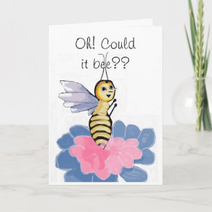 Fanciful Honey Bee Birthday Kaart