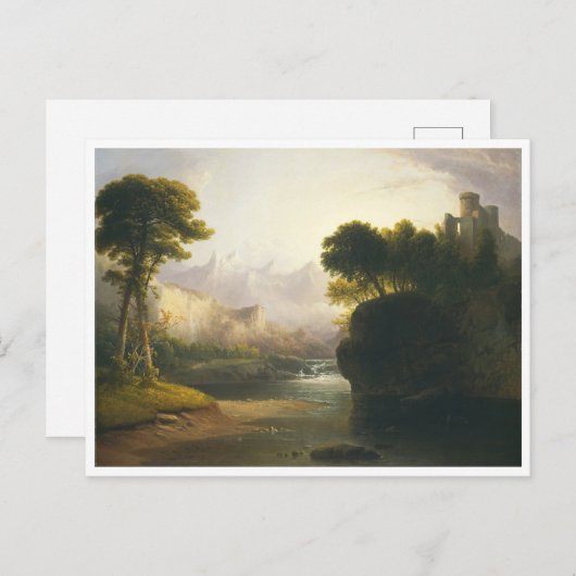 Fanciful Landscape van Thomas Doughty Briefkaart (Voorkant / Achterkant)