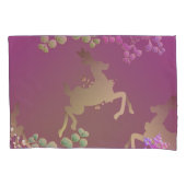 Fanciful rendier sneeuwvlok kussensloop (Voorkant-Links)