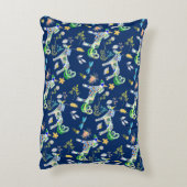 Fanciful Unicorns and Dragonflies Accent Kussen (Achterkant (Verticaal))