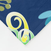 Fanciful Unicorns and Dragonflies Fleece Deken (Hoek)