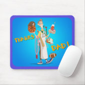 Fancile Arts Design_BEDANKT_DAD_mousepad Muismat (Met muis)