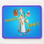 Fancile Arts Design_BEDANKT_DAD_mousepad Muismat (Voorkant)