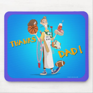 Fancile Arts Design_BEDANKT_DAD_mousepad Muismat