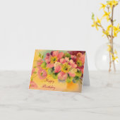 Fancile en Feminine Floral Notecards - voeg Tekst  Kaart (Gele Bloem)