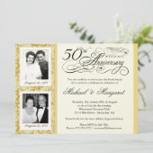 Fancy 50e Jubileum-uitnodigingen - Uw foto's Kaart