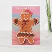 Fancy a spicy ginger for Christmas? Kaart (Voorkant)