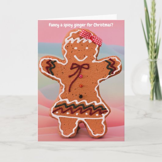 Fancy a spicy ginger for Christmas? Kaart (Voorkant)