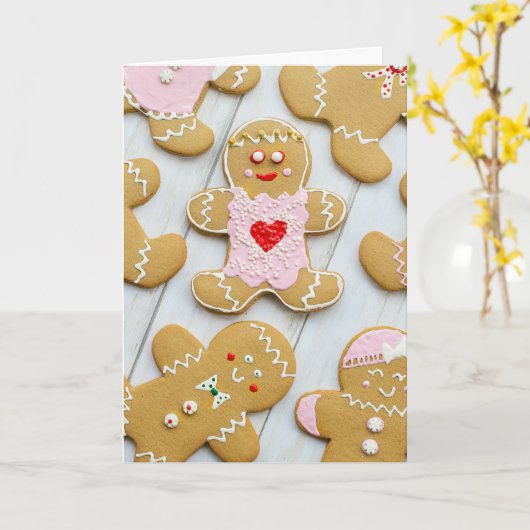 Fancy a spicy ginger for Christmas? Kaart (Gele Bloem)