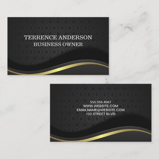 Fancy Achtergrond Visitekaartje (Voorkant / Achterkant)