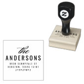 Fancy achternaam Retouradres Stempel (Gestempeld)