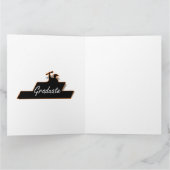 Fancy afstudeerder Klasse Persoonlijke naam Floral Kaart (Binnen)