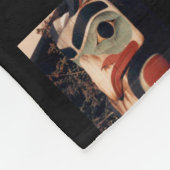 Fancy Alaska Carved Totem Pole Foto gemaakt Fleece Deken (Hoek)