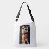 Fancy Alaska Wood Carved Totem Pole Photo Design Crossbody Tas (Voorkant)