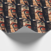 Fancy Alaska Wood met snijtanden Ontworpen Cadeaupapier (Hoek)