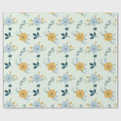 Fancy allover patroon naadloze bloemmotief cadeaupapier (Vlak)