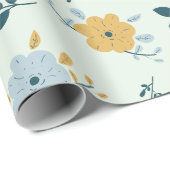 Fancy allover patroon naadloze bloemmotief cadeaupapier (Rol Hoek)