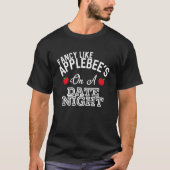 Fancy als Applebee op een dag van nacht T-shirt (Voorkant)
