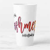 Fancy als kasjmier latte mok (Voorkant)