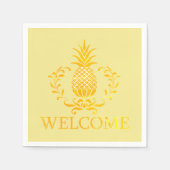 Fancy anananas Welkom Servet (Voorkant)