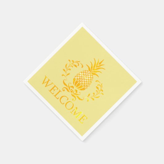Fancy anananas Welkom Servet (Hoek)