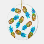 Fancy anananassen keramisch ornament (Links)