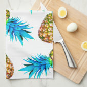 Fancy anananassen theedoek (Quarter Fold)