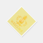 Fancy Ananas Welkom Servet (Hoek)