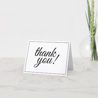 Fancy and Luxurious "thank you!" Postcard Kaart