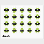 Fancy Android-Stickers Ronde Sticker (Vel)