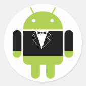 Fancy Android-Stickers Ronde Sticker (Voorkant)