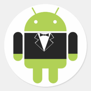 Fancy Android-Stickers Ronde Sticker