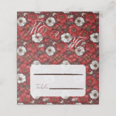 Fancy Anemones Flower Fall Wedding Plaatskaartje (Buitenkant ongevouwen)