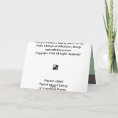 Fancy antennes bedankkaart (Achterkant)