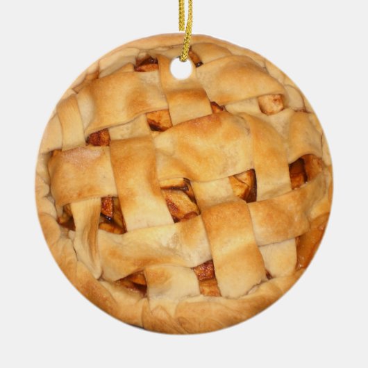 Fancy Apple Pie Keramisch Ornament (Voorkant)