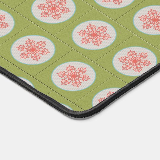 Fancy artistieke Snowflake Pattern Holiday Bureaumat (Hoek)