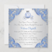 Fancy Assepoester Prinses Verjaardagsfeest Kaart (Achterkant)