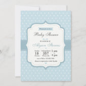 Fancy Baby Boy Shower-uitnodiging Kaart (Voorkant)