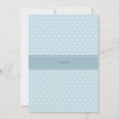 Fancy Baby Boy Shower-uitnodiging Kaart (Achterkant)