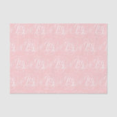 Fancy Baby JOY Lettering - Blush Roze Calligrafie Tissuepapier (Voorkant)