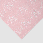 Fancy Baby JOY Lettering - Blush Roze Calligrafie Tissuepapier (Detail)