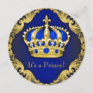 Fancy Baby shower Blauw Kaart