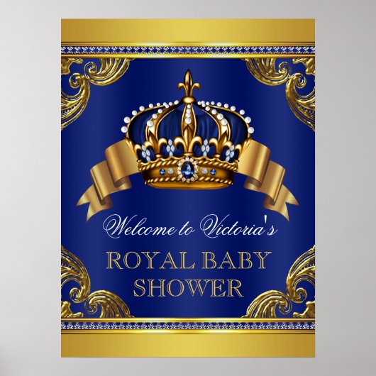 Fancy Baby shower handtekeningen Poster (Voorkant)