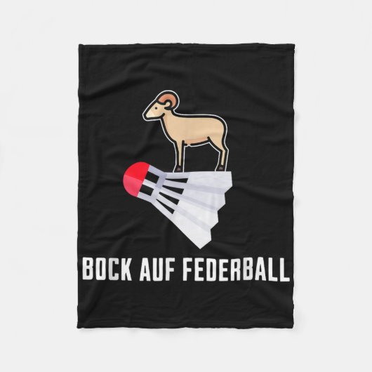 Fancy badminton - Verlangen naar badminton Fleece Deken (Voorkant)
