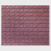 fancy bakstenen inpakpapier (Vlak)