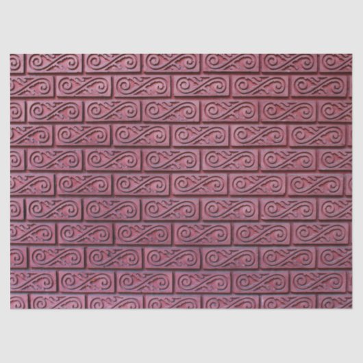 fancy bakstenen tissuepapier (Voorkant)