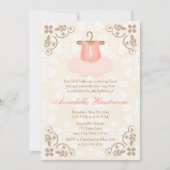 FANCY BALLERINA TUTU BIRTHDAY-INVITATIES KAART (Voorkant)