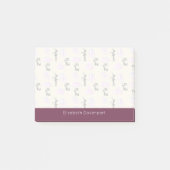 Fancy balletpatroon met Bourgondische rand Post-it® Notes (Voorkant)