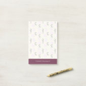 Fancy balletpatroon op maat post-it® notes (Op bureau)